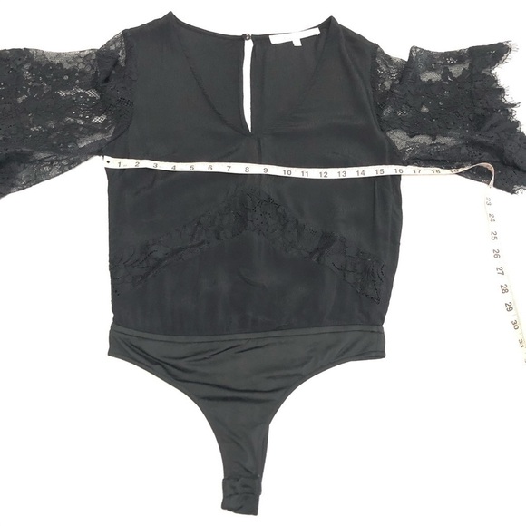 LOVERS + FRIENDS Senorita Bodysuit Lace Deep V-Nec - Picture 11 of 14